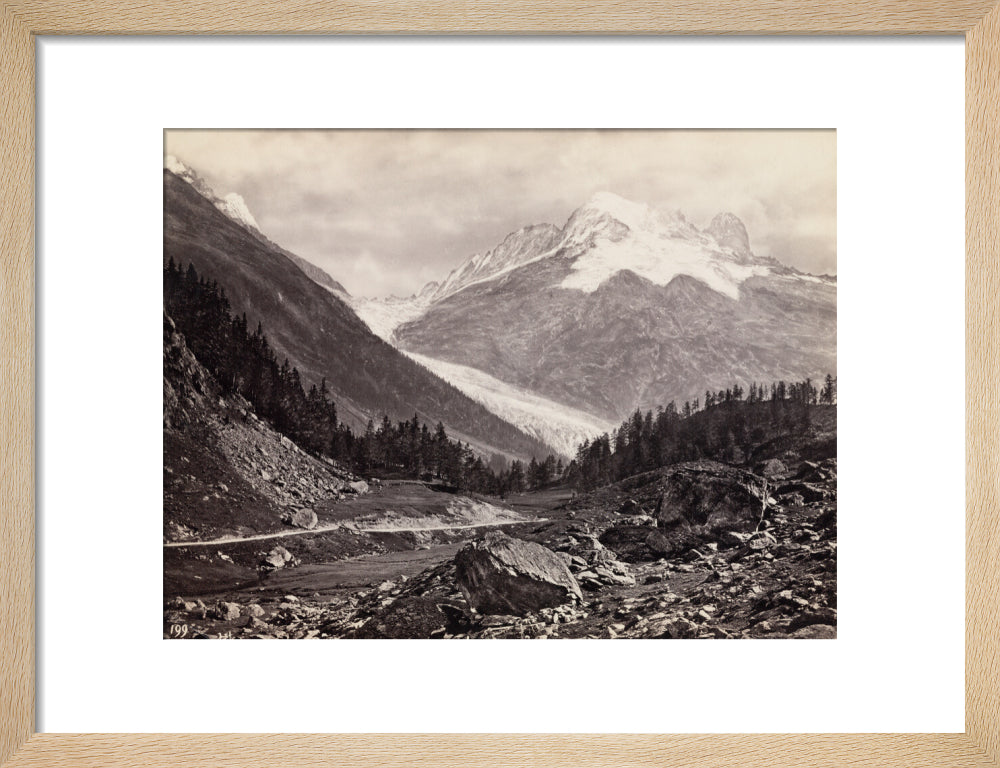 Mountain peaks, United States of America, c 1850-1900. art print small natural Art Print - Science Museum Shop