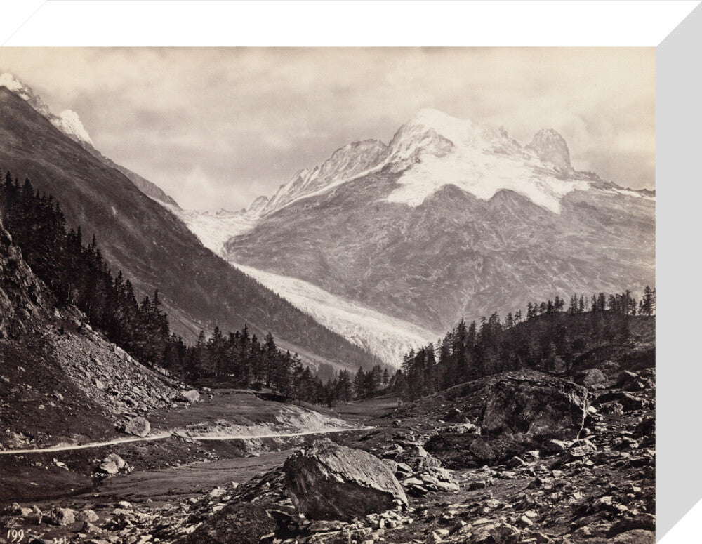 Mountain peaks, United States of America, c 1850-1900. stretched canvas small none Art Print - Science Museum Shop