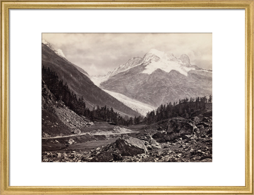 Mountain peaks, United States of America, c 1850-1900. art print medium gold Art Print - Science Museum Shop