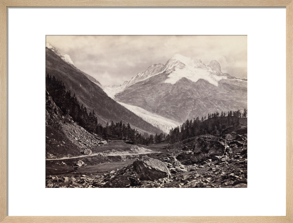 Mountain peaks, United States of America, c 1850-1900. art print medium natural Art Print - Science Museum Shop