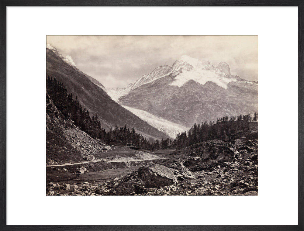 Mountain peaks, United States of America, c 1850-1900. art print large black Art Print - Science Museum Shop