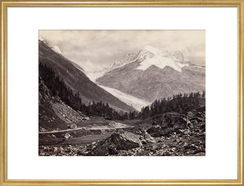 Mountain peaks, United States of America, c 1850-1900. art print large gold Art Print - Science Museum Shop