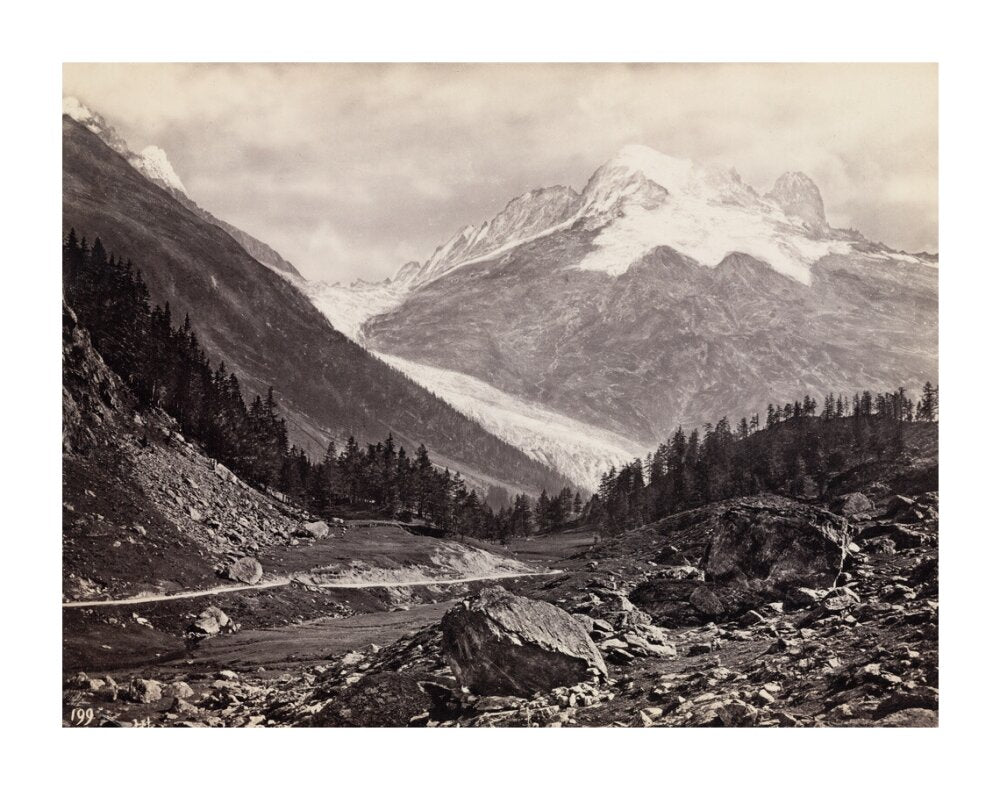 Mountain peaks, United States of America, c 1850-1900. unstretched canvas extra large none Art Print - Science Museum Shop