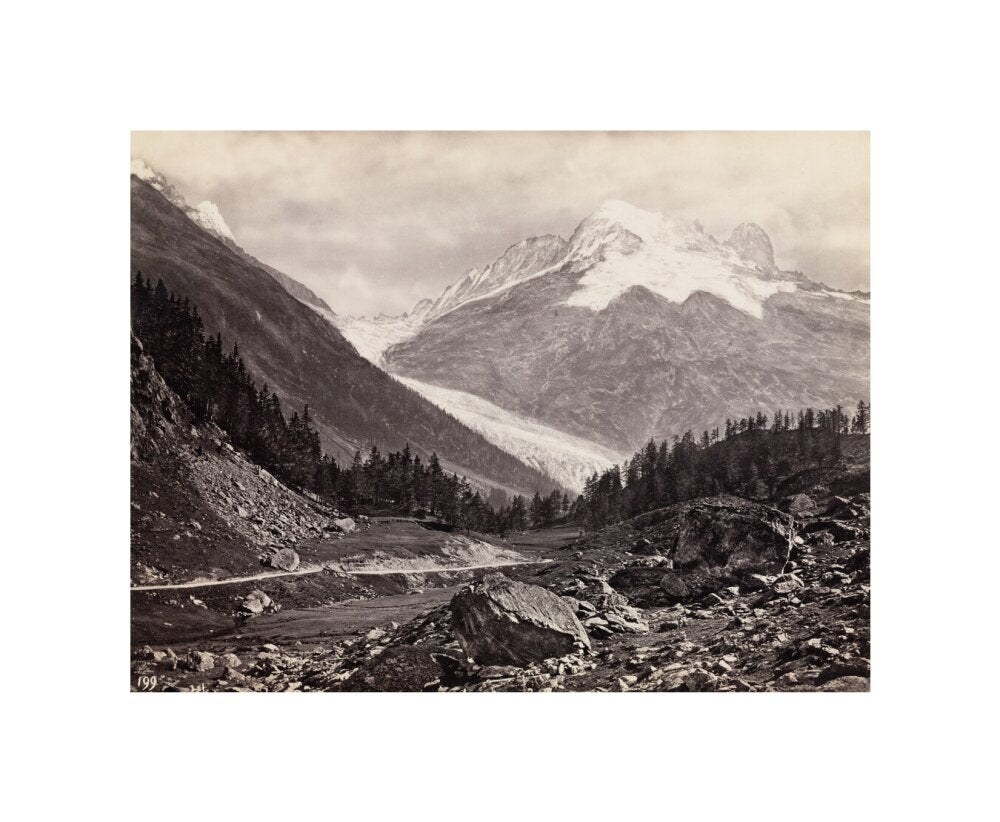 Mountain peaks, United States of America, c 1850-1900. unstretched canvas small none Art Print - Science Museum Shop