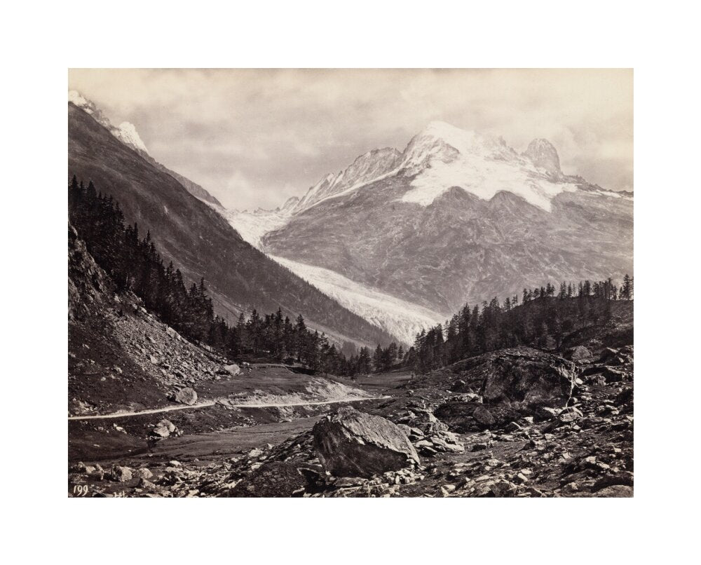 Mountain peaks, United States of America, c 1850-1900. unstretched canvas medium none Art Print - Science Museum Shop