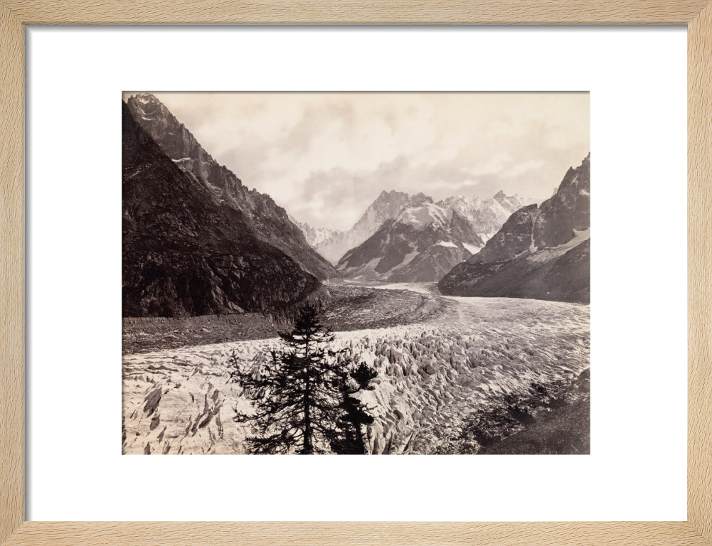 Mer de Glace, near Chamonix, Mont Blanc, France, c 1850-1900. art print small natural Art Print - Science Museum Shop