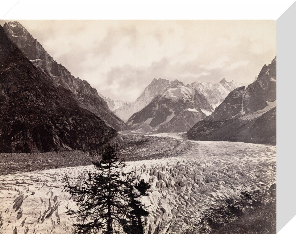 Mer de Glace, near Chamonix, Mont Blanc, France, c 1850-1900. stretched canvas small none Art Print - Science Museum Shop