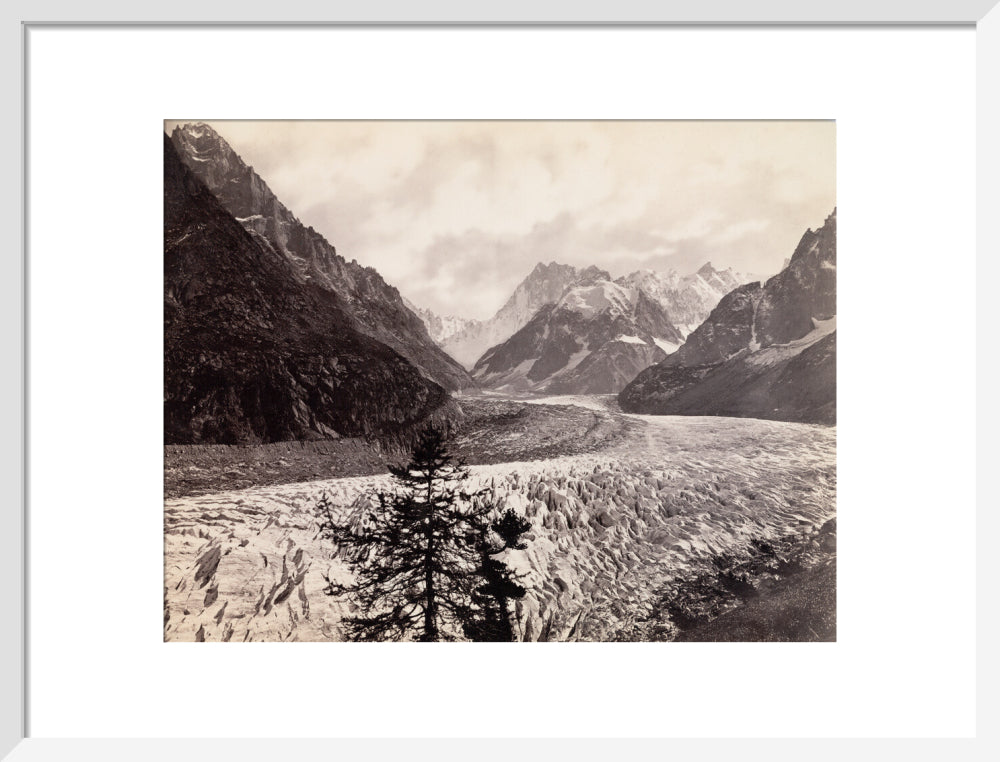 Mer de Glace, near Chamonix, Mont Blanc, France, c 1850-1900. art print medium white Art Print - Science Museum Shop