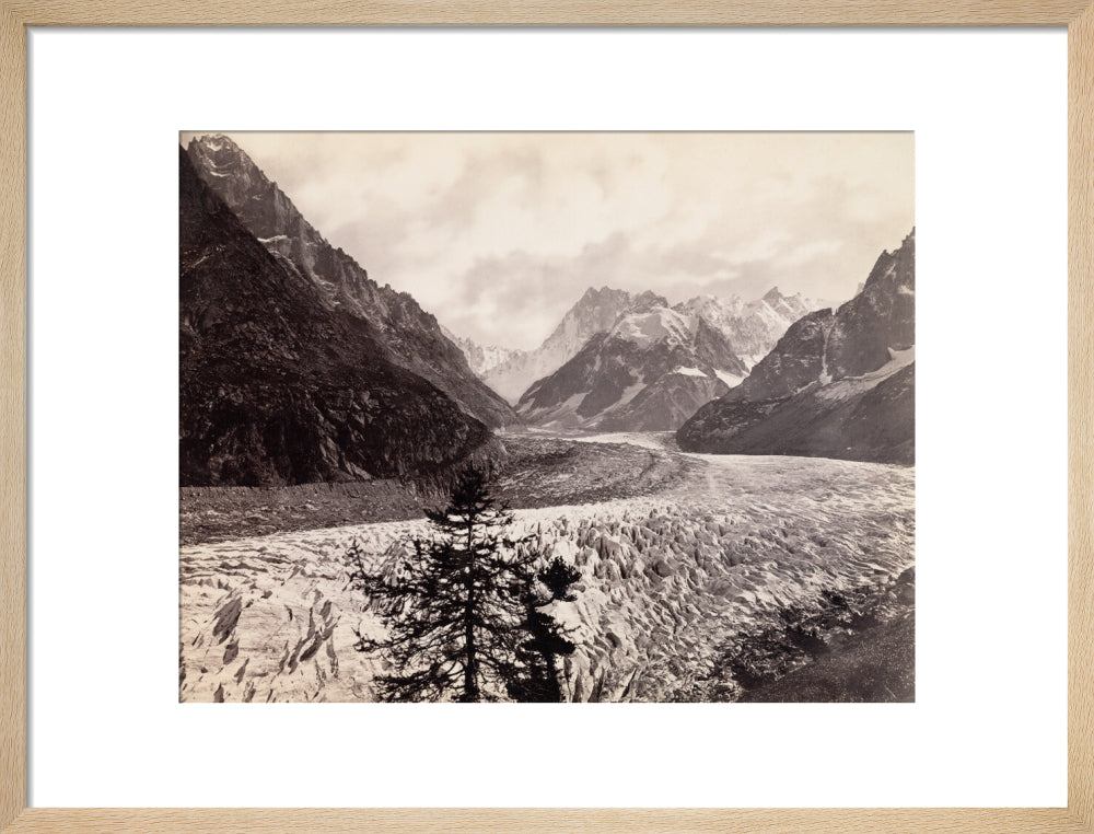 Mer de Glace, near Chamonix, Mont Blanc, France, c 1850-1900. art print medium natural Art Print - Science Museum Shop