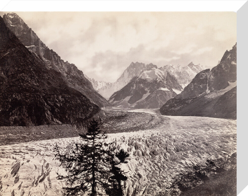 Mer de Glace, near Chamonix, Mont Blanc, France, c 1850-1900. stretched canvas medium none Art Print - Science Museum Shop