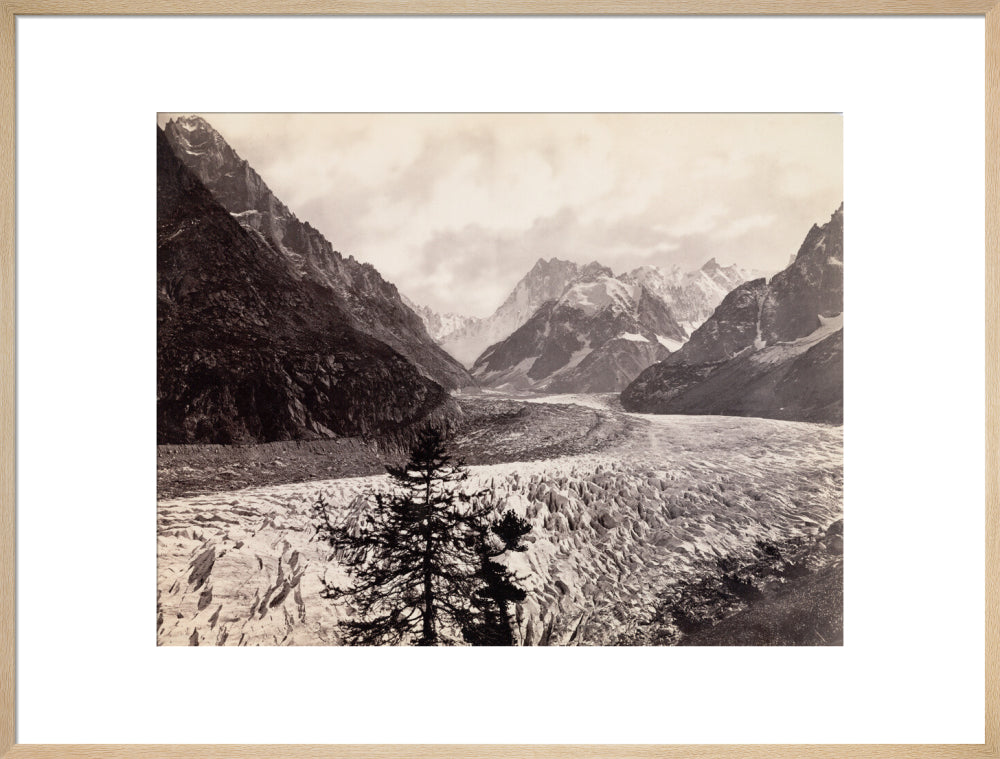 Mer de Glace, near Chamonix, Mont Blanc, France, c 1850-1900. art print extra large natural Art Print - Science Museum Shop