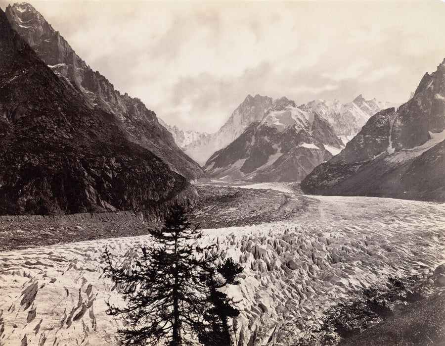 Mer de Glace, near Chamonix, Mont Blanc, France, c 1850-1900. Art Print - Science Museum Shop