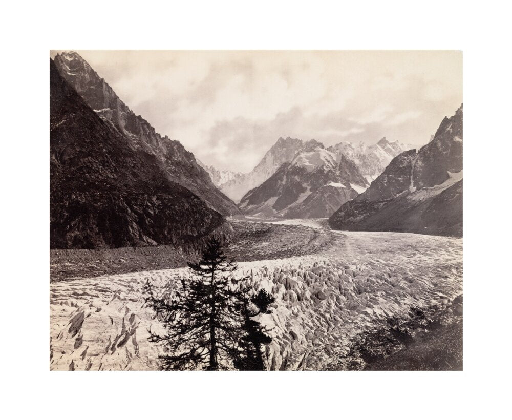 Mer de Glace, near Chamonix, Mont Blanc, France, c 1850-1900. unstretched canvas medium none Art Print - Science Museum Shop