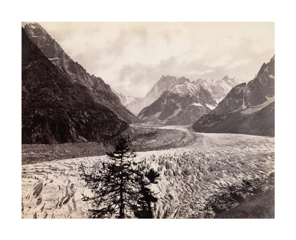 Mer de Glace, near Chamonix, Mont Blanc, France, c 1850-1900. unstretched canvas large none Art Print - Science Museum Shop