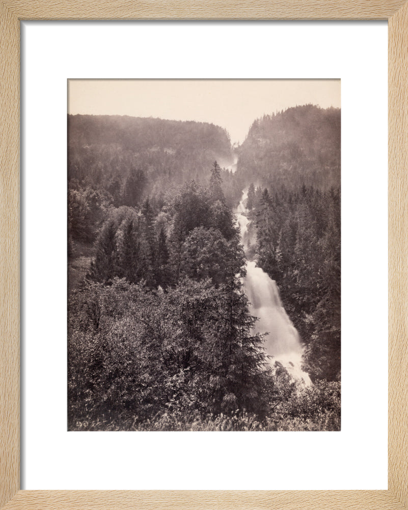 Giessbach Falls near Lake Brienz, Switzerland, c 1850-1900. art print extra small natural Art Print - Science Museum Shop