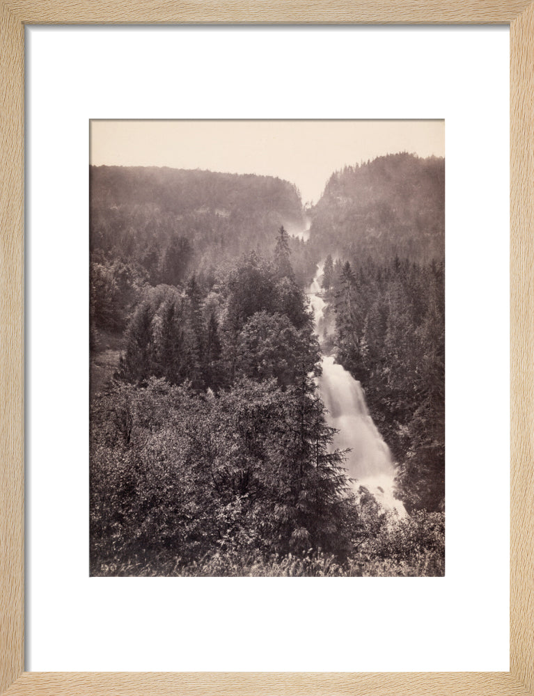 Giessbach Falls near Lake Brienz, Switzerland, c 1850-1900. art print small natural Art Print - Science Museum Shop