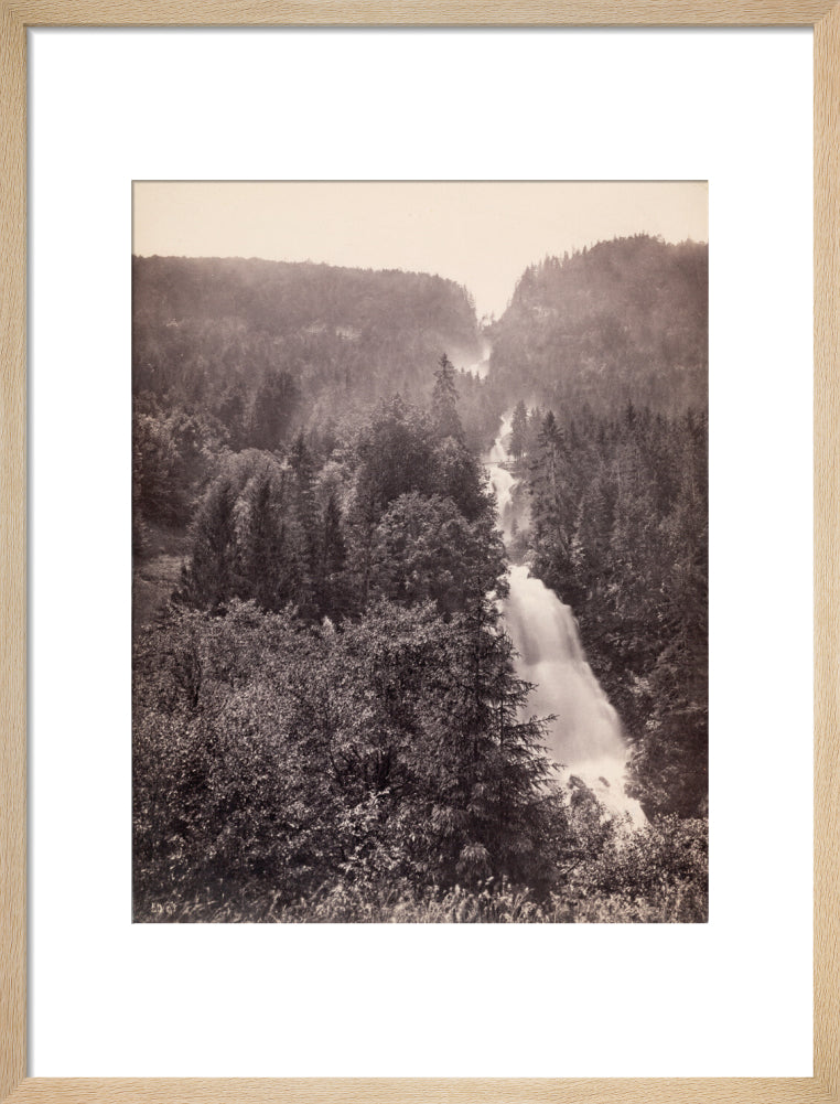 Giessbach Falls near Lake Brienz, Switzerland, c 1850-1900. art print medium natural Art Print - Science Museum Shop