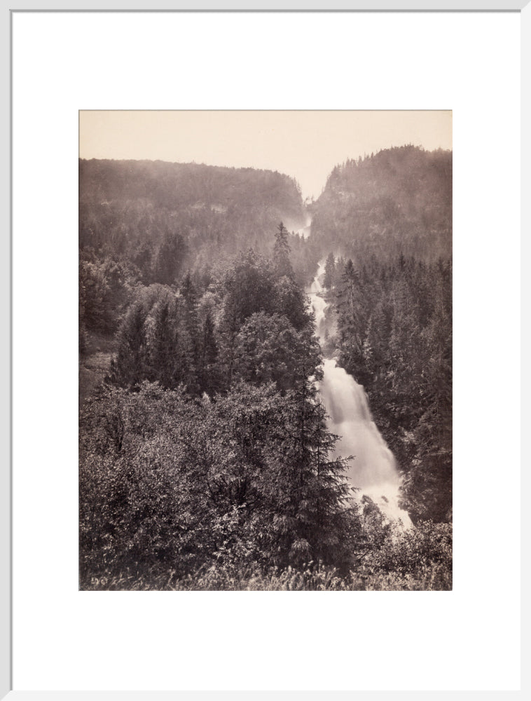 Giessbach Falls near Lake Brienz, Switzerland, c 1850-1900. art print extra large white Art Print - Science Museum Shop