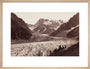 Walkers resting beside a glacier, French Alps, c 1870s. art print medium natural Art Print - Science Museum Shop