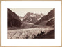 Walkers resting beside a glacier, French Alps, c 1870s. art print large natural Art Print - Science Museum Shop