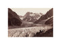 Walkers resting beside a glacier, French Alps, c 1870s. unstretched canvas small none Art Print - Science Museum Shop