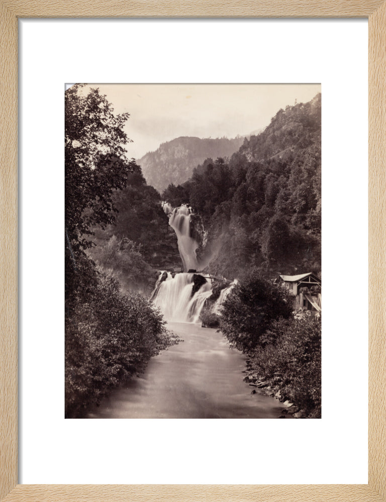 Reichenbach Falls, Switzerland, c 1850-1900. art print small natural Art Print - Science Museum Shop