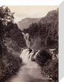 Reichenbach Falls, Switzerland, c 1850-1900. stretched canvas small none Art Print - Science Museum Shop