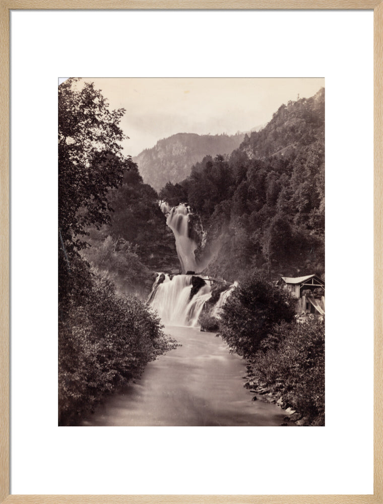 Reichenbach Falls, Switzerland, c 1850-1900. art print large natural Art Print - Science Museum Shop