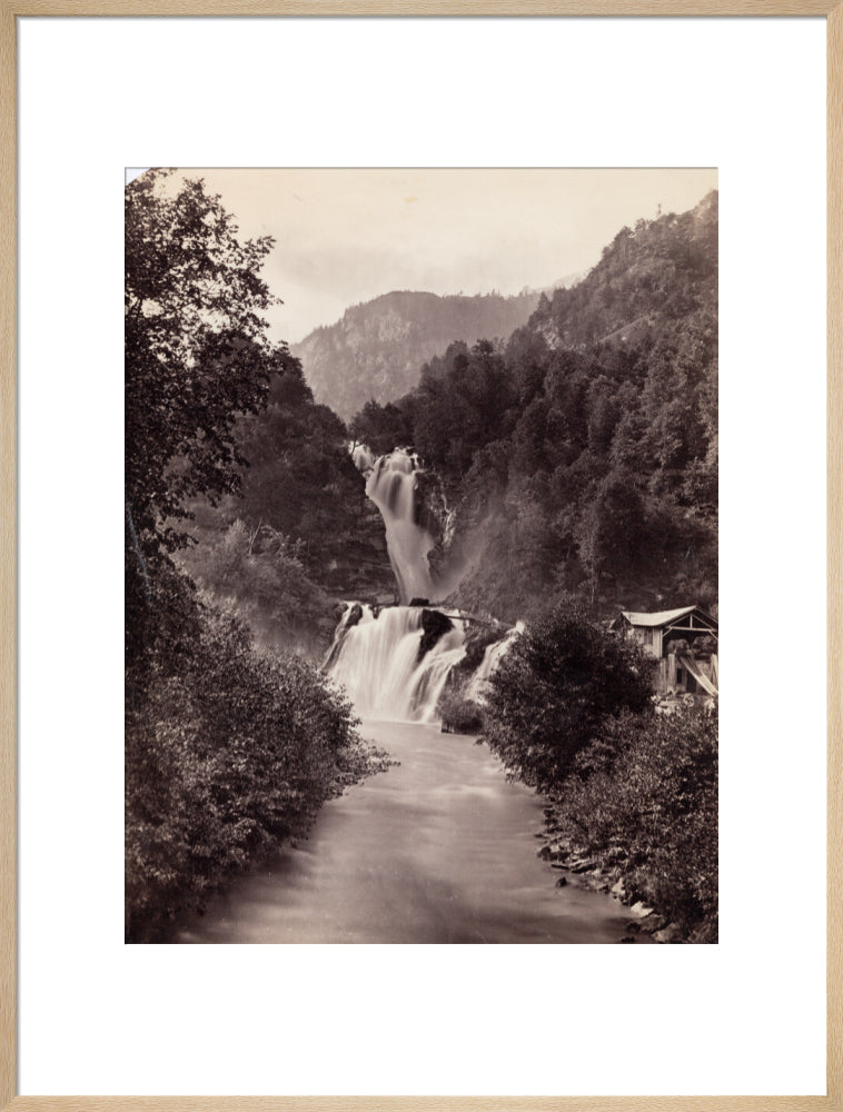 Reichenbach Falls, Switzerland, c 1850-1900. art print extra large natural Art Print - Science Museum Shop