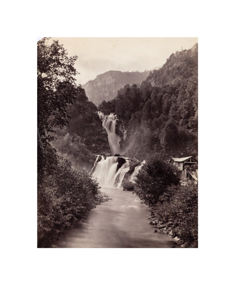 Reichenbach Falls, Switzerland, c 1850-1900. unstretched canvas small none Art Print - Science Museum Shop