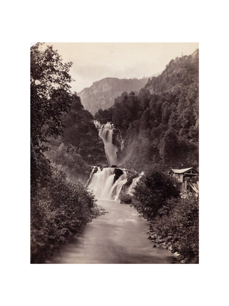 Reichenbach Falls, Switzerland, c 1850-1900. art print large none Art Print - Science Museum Shop