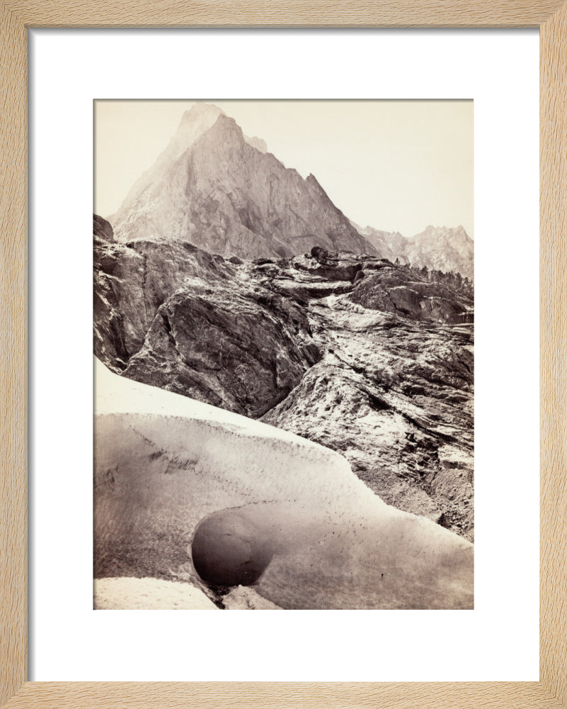 The Ice Cave in the Rosenlaui Glacier, Switzerland, c 1850-1900. art print extra small natural Art Print - Science Museum Shop
