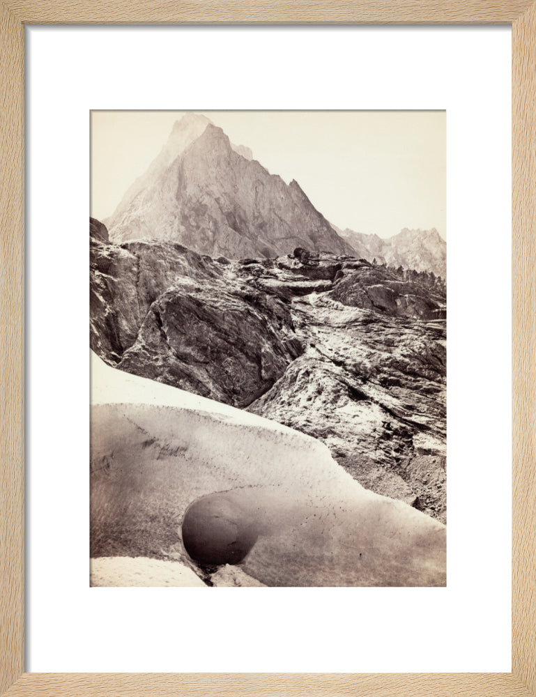 The Ice Cave in the Rosenlaui Glacier, Switzerland, c 1850-1900. art print small natural Art Print - Science Museum Shop