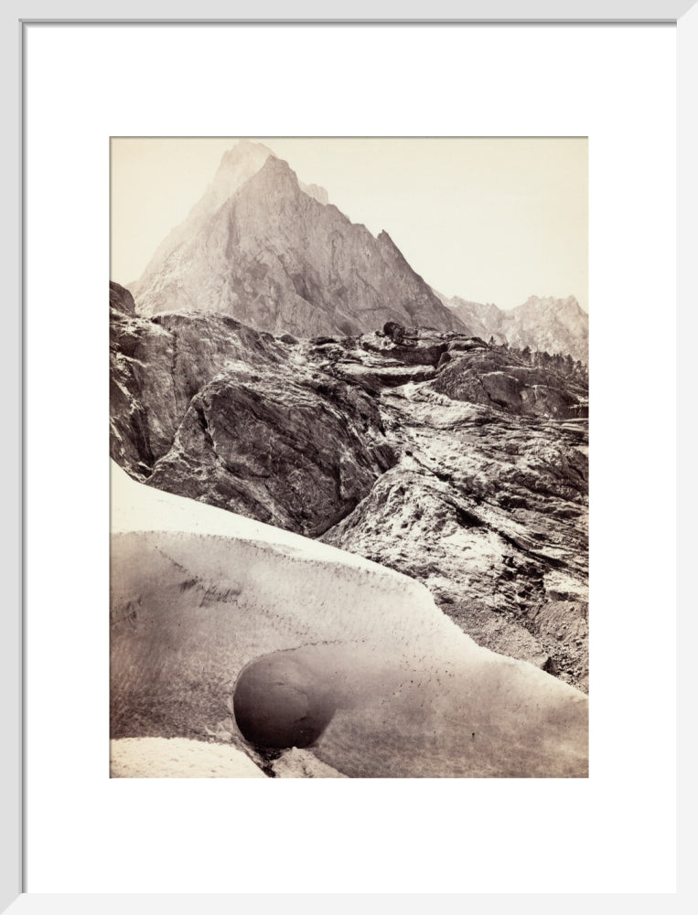 The Ice Cave in the Rosenlaui Glacier, Switzerland, c 1850-1900. art print medium white Art Print - Science Museum Shop