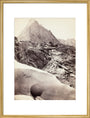 The Ice Cave in the Rosenlaui Glacier, Switzerland, c 1850-1900. art print large gold Art Print - Science Museum Shop