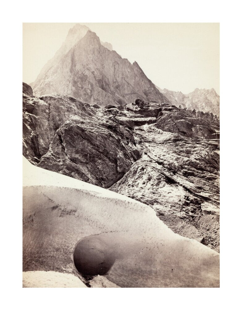 The Ice Cave in the Rosenlaui Glacier, Switzerland, c 1850-1900. unstretched canvas large none Art Print - Science Museum Shop