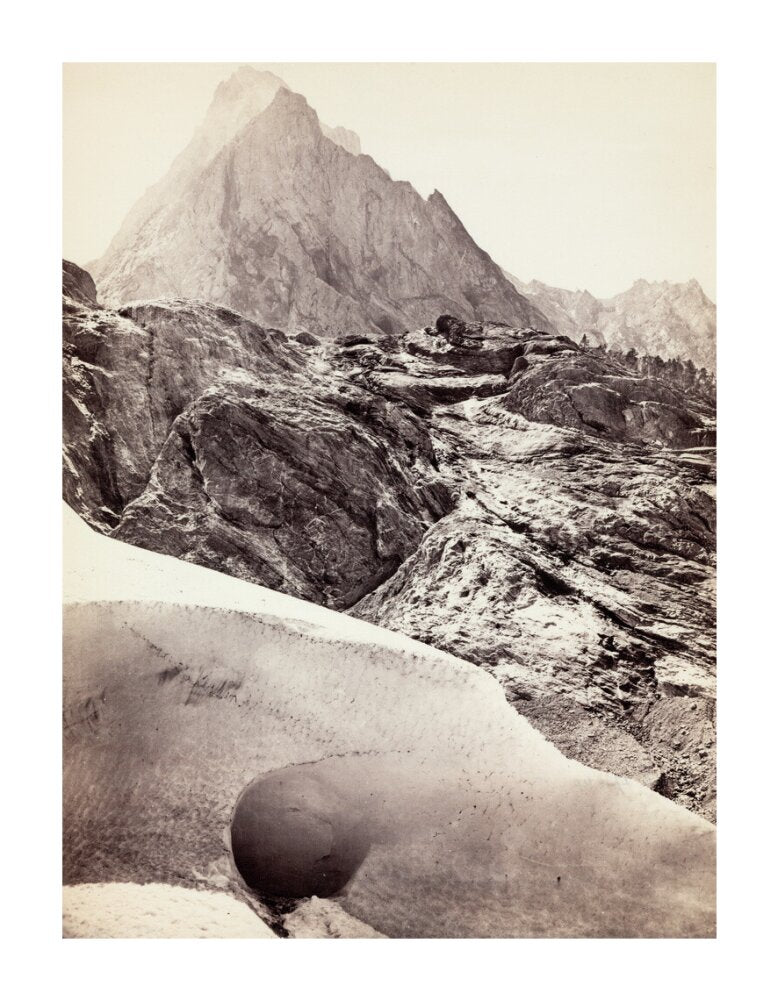 The Ice Cave in the Rosenlaui Glacier, Switzerland, c 1850-1900. unstretched canvas extra large none Art Print - Science Museum Shop