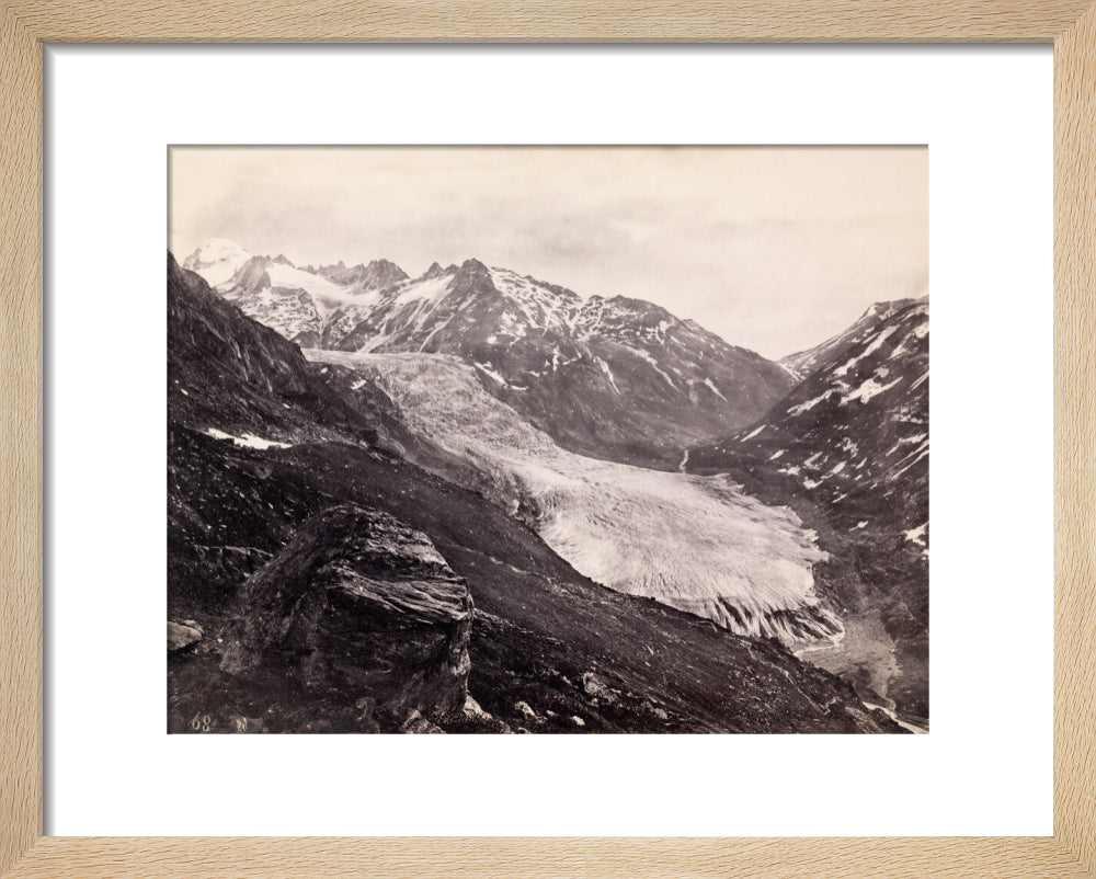 Rhone Glacier, Switzerland, c 1850-1900. art print extra small natural Art Print - Science Museum Shop