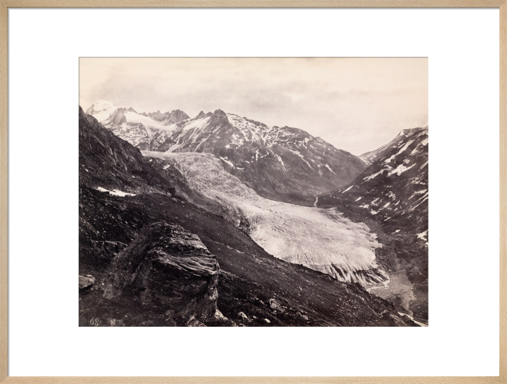 Rhone Glacier, Switzerland, c 1850-1900. art print extra large natural Art Print - Science Museum Shop