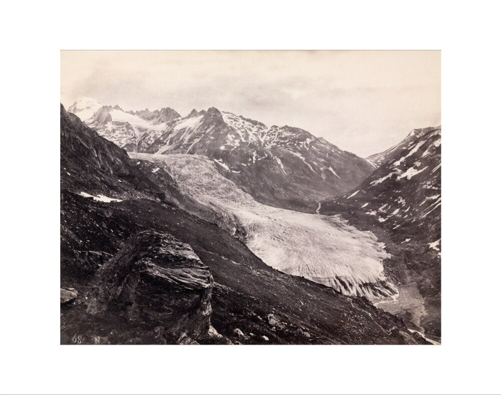Rhone Glacier, Switzerland, c 1850-1900. art print extra small none Art Print - Science Museum Shop