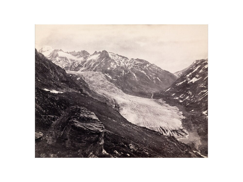Rhone Glacier, Switzerland, c 1850-1900. art print small none Art Print - Science Museum Shop