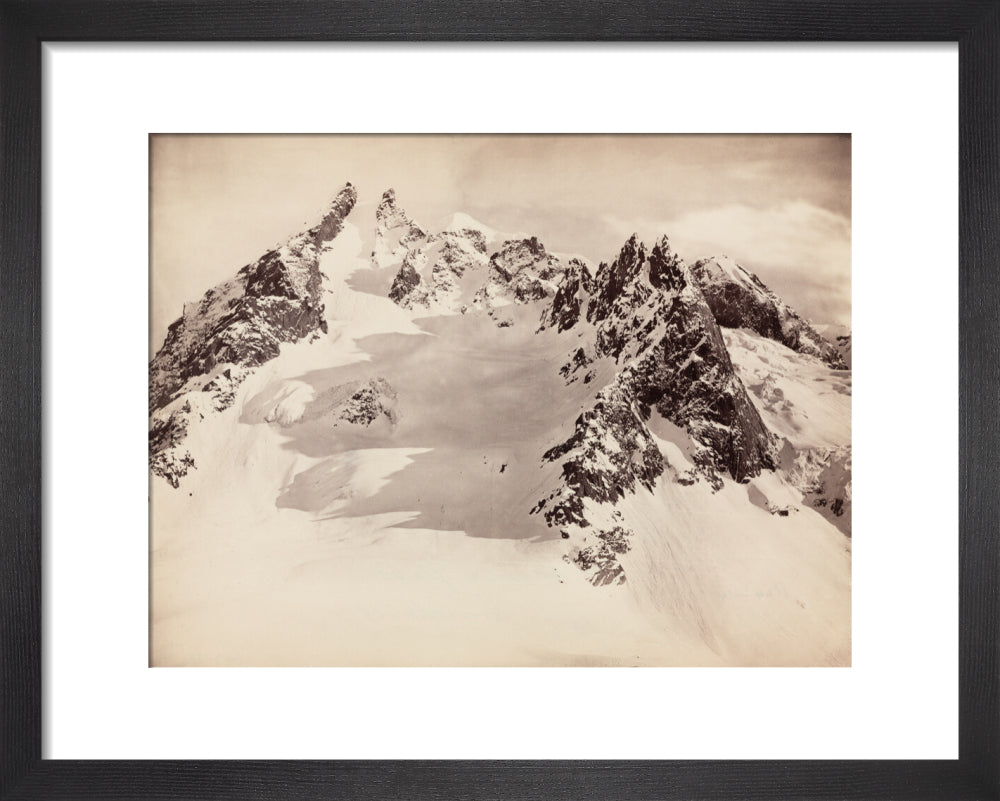 Peaks on the Hamta Pass, Himalayas, India, c 1850-1900. art print extra small black Art Print - Science Museum Shop