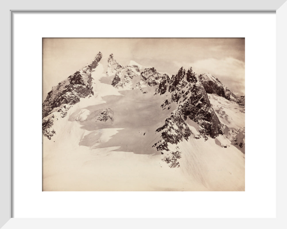 Peaks on the Hamta Pass, Himalayas, India, c 1850-1900. art print extra small white Art Print - Science Museum Shop