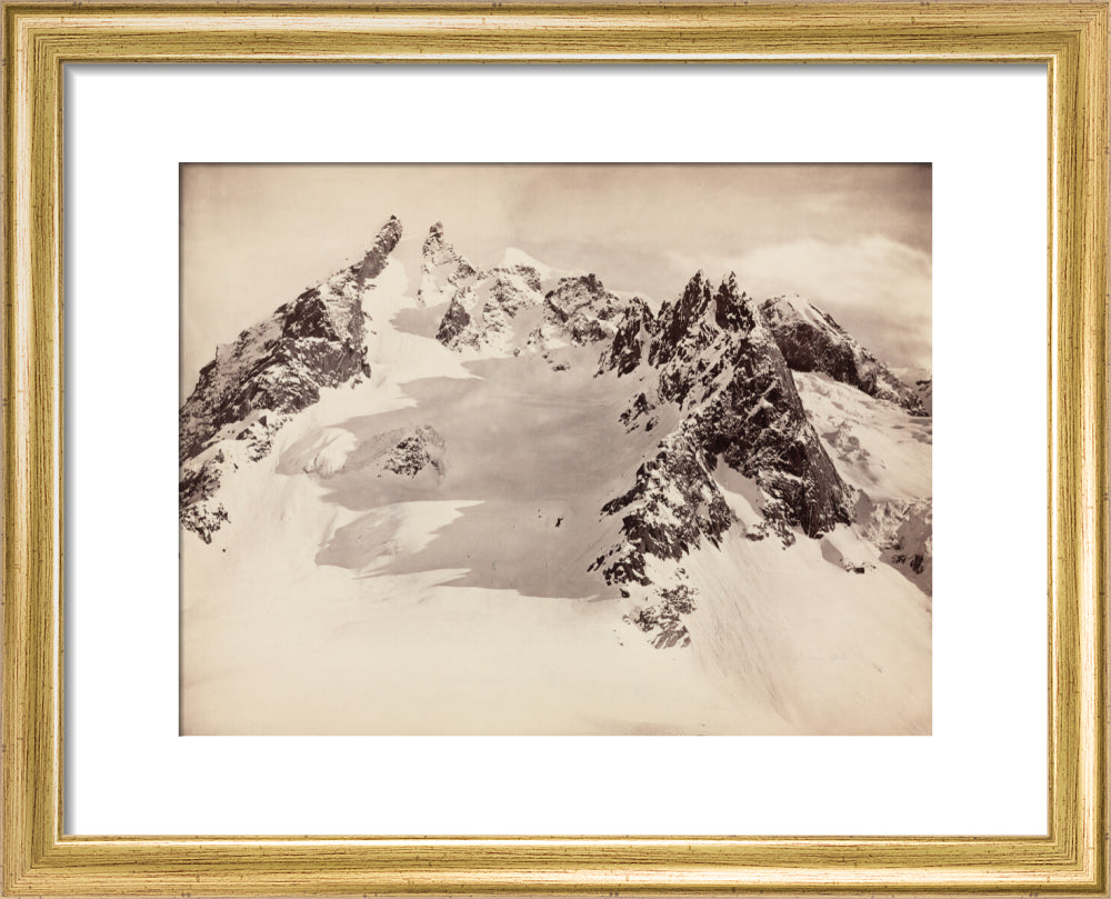Peaks on the Hamta Pass, Himalayas, India, c 1850-1900. art print extra small gold Art Print - Science Museum Shop