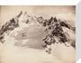 Peaks on the Hamta Pass, Himalayas, India, c 1850-1900. stretched canvas small none Art Print - Science Museum Shop