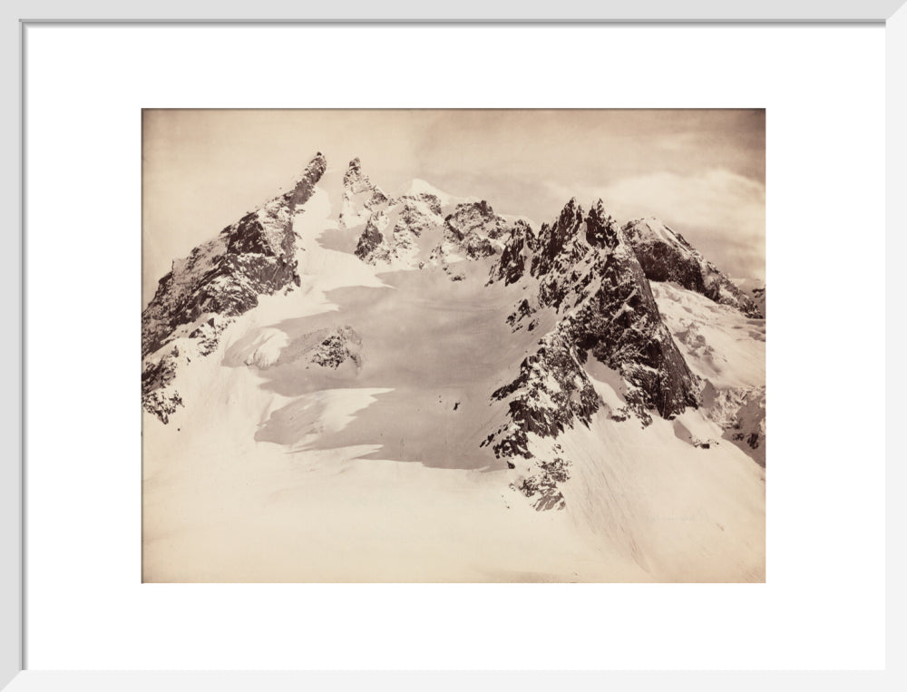 Peaks on the Hamta Pass, Himalayas, India, c 1850-1900. art print medium white Art Print - Science Museum Shop