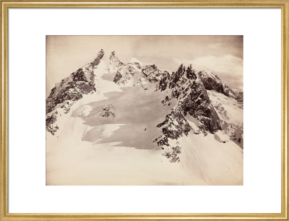 Peaks on the Hamta Pass, Himalayas, India, c 1850-1900. art print large gold Art Print - Science Museum Shop