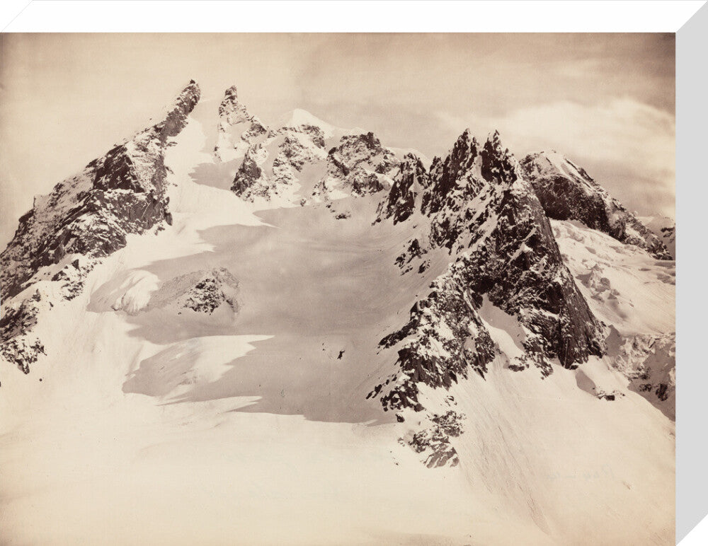 Peaks on the Hamta Pass, Himalayas, India, c 1850-1900. stretched canvas medium none Art Print - Science Museum Shop