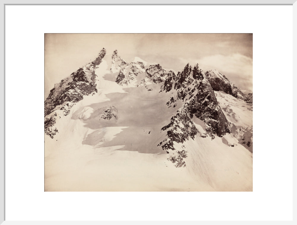 Peaks on the Hamta Pass, Himalayas, India, c 1850-1900. art print extra large white Art Print - Science Museum Shop