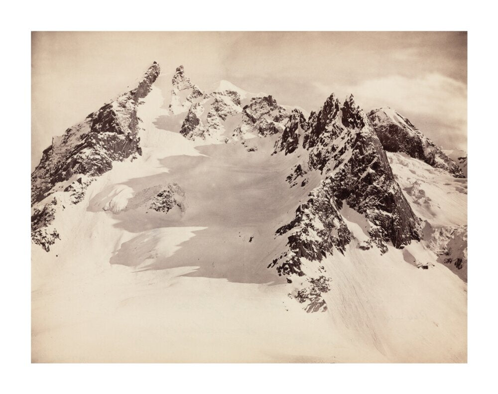 Peaks on the Hamta Pass, Himalayas, India, c 1850-1900. unstretched canvas extra large none Art Print - Science Museum Shop